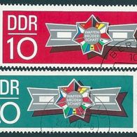 DDR, 1970, Michel-Nr. 1615 + 1616, gestempelt
