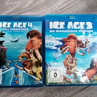 Ice Age 3 u.4 Voll verschoben Die Dinosaurier sind los DVD *