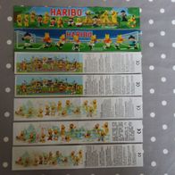 14 verschiedene Beipackzettel von Haribo