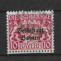 Bayern, 1919, Dienstmarke, Mi.-Nr. 33, Gestempelt