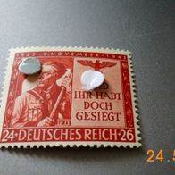 1 Marke Deutsches Reich-20. Jahrestag des Hitlerputsches-postfrisch