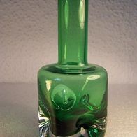 Viereckige, grüne Murano-Glas Vase
