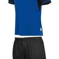 STANNO - Kinder Kurzarm-Trikot + Shorts - Blau/ Schwarz - Gr. 116