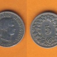 Schweiz 5 Rappen 1907
