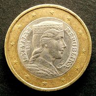 1 Euro - Lettland - 2016