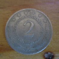 2 Dinar Münze von 1972