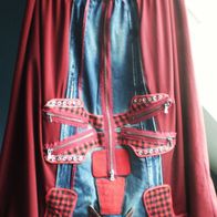 Damen Jeans Rock Blau-Rot-Schwarz Gr.52-54-56-58 Einzelexemplar!