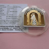 Vatikan 2010 Münze Altötting mit Swarovski Kmponenten Gold Silber PP * *