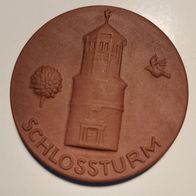 MED : Medaille Düsseldorf Schloßturm Böttger Porzellan aus Meissen