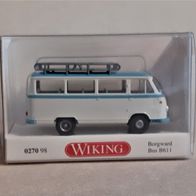 Wiking 1:87 Borgward B 611 Bus creme-pastellblau Dachträger in OVP 0270 98 (nur 2015)