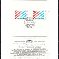 H876 Niederlande Ersttagsblatt Mi. Nr. 1207 - 1208 - Dipl. Beziehungen NL-USA