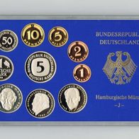 DM - "Kursmünzensatz 1994 J" in PP-Spiegelglanz
