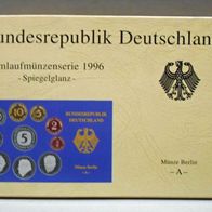 DM - "Kursmünzensatz 1996 A" in PP-Spiegelglanz