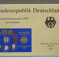 DM - "Kursmünzensatz 1997 D" in PP-Spiegelglanz