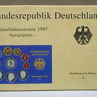 DM - "Kursmünzensatz 1997 J" in PP-Spiegelglanz