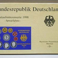 DM - "Kursmünzensatz 1998 D" in PP-Spiegelglanz