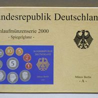 DM - "Kursmünzensatz 2000 A" in PP-Spiegelglanz