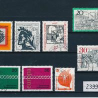 2399 - BRD Briefmarken Michel Nr 658,669,674,675,676,693,694,704 gest Jahrg 1971