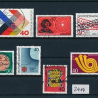 2414 - BRD Briefmarken Michel Nr,753,758,759,760,763,769,770 gest Jahrg 1973