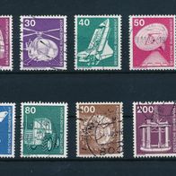 2436 - BRD Briefmarken Michel Nr,847,849-854,858 gest Jahrg 1974