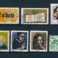 2450 - BRD Briefmarken Michel Nr,1036,1038,1039,1049,1050,1054,1055 gest Jahrg 1980