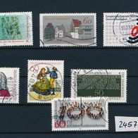 2457 - BRD Briefmarken Michel Nr,1083,1084,1085,1088,1097,1106,1116 gest Jahrg 1981