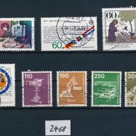 2468 - BRD Briefmarken Michel Nr,1131,1134,1136-1138,1149,1154,1155 gest Jahrg 1982