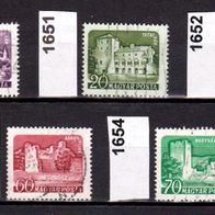 Un055 - Ungarn Mi. Nr. 1650 + 1651 + 1652 + 1653 Burgen und Schlösser o <