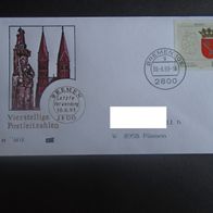 Sonderbriefumschlag BRD:1993 - Vierstellige Postleitzahlen - MichelNr: 1590