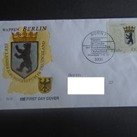 Sonderbriefumschlag BRD:1992 Wappen der Länder der BRD - MichelNr: 1588