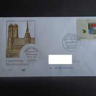 Sonderbriefumschlag BRD:1993 Vierstellige Postleitzahlen - MichelNr: 1587