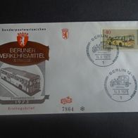 Sonderbriefumschlag BRD 1973: Berliner Verkehrsmittel - MichelNr: Berlin 451