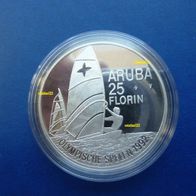 Aruba 25 Florin 1992 "Olympische Spiele" Silber PP/ Proof Max. 16.000