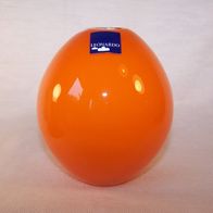 Leonardo Überfangglas-Vase, orange-weiß, mundgeblasen