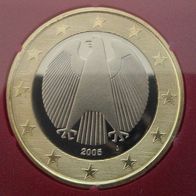 20 Cent und 1 Euro BRD 2005 Kursmünzen J PP aus KMS Deutschland Polierte Platte