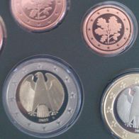 1 Cent und 2 Euro BRD 2022 Kursmünzen G PP aus KMS Deutschland Polierte Platte