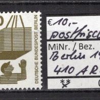 Berlin 1971 Freimarke: Unfallverhütung (I) MiNr. 410 A R a postfrisch