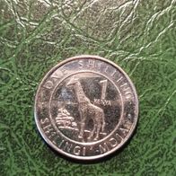 EAK : Kenia 1 Shilling Giraffe 2018 bfr