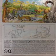 Fremdfiguren / Chupa Chups Beipackzettel Surprise Jungle Land / O
