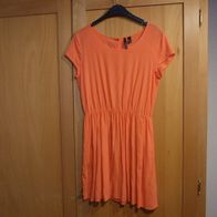 Damen Gr. 38 orangefarbenes Kleid von MANGO, M, sommerlich leicht