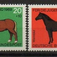 Bund / Nr. 578 - 581 / Pferde postfrisch