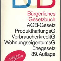 BGB Taschenbuch 39. Auflage Beck-Texte im dtv