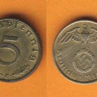 Deutsches Reich 5 Reichspfennig 1938 F