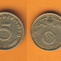 Deutsches Reich 5 Reichspfennig 1938 G