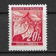 Böhmen und Mähren,1939, Mi.-Nr. 22, Postfrisch