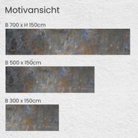 Balkonbanner Betonwand Grau Blau Balkon Sichtschutz Garten kaufen bei