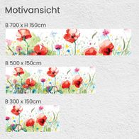 MyMaxxi Balkonbanner Sichtschutz – Aquarell Blumenfeld, Wetterfest & Blickdicht Für Terrasse & Balkon