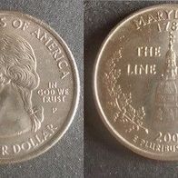 Münze USA: 0,25 oder Quarter Dollar 2000 - Maryland - P