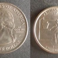 Münze USA: 0,25 oder Quarter Dollar 1999 - Pennselvenia 1787 - P