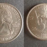 Münze USA: 0,25 oder Quarter Dollar 2002 - Tennessee 1796 - P